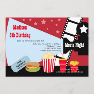Invitation de partie d'anniversaire de enfant de
