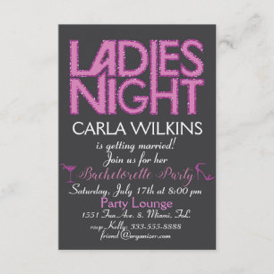 Invitation de partie de Bachelorette