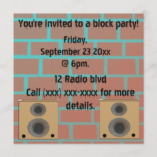 Invitation de partie de bloc