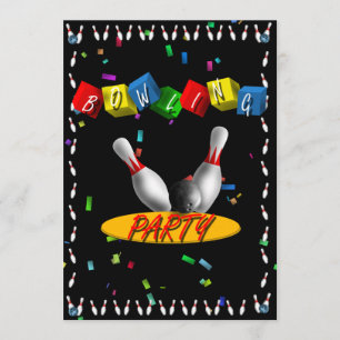 Invitation de partie de bowling