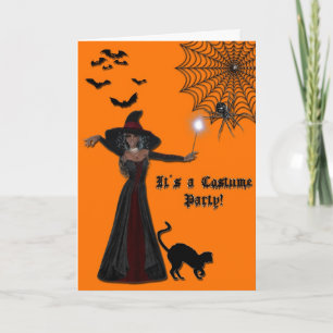 Invitation de partie de costume de Halloween de