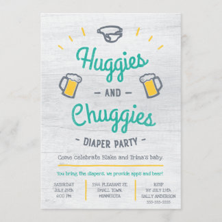 Invitation de partie de couche-culotte de Huggies