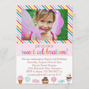 Invitation de partie de crème glacée et de