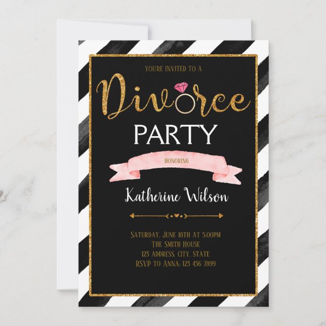 Invitation de partie de divorce (Devant)