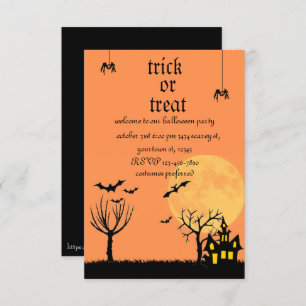 Invitation de partie de Halloween