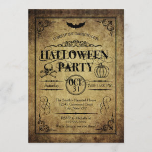 Invitation de partie de Halloween