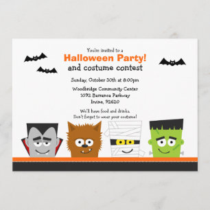 Invitation de partie de Halloween