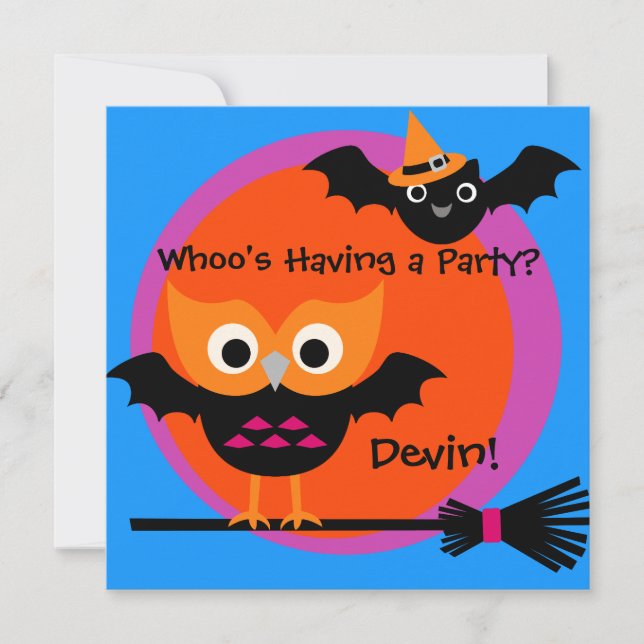 Invitation de partie de Halloween de huée de (Devant)