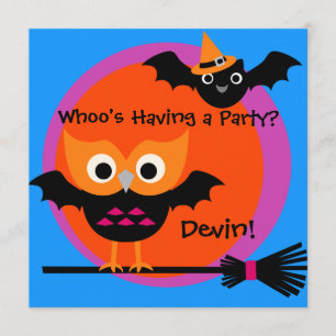 Invitation de partie de Halloween de huée de