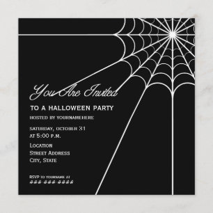 Invitation de partie de Halloween de toile