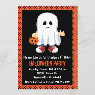Invitation de partie de Halloween d'enfants