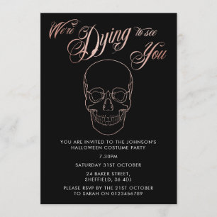 Invitation de partie de Halloween - invitation