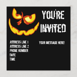 Invitation de partie de Halloween Jack-o'-lantern