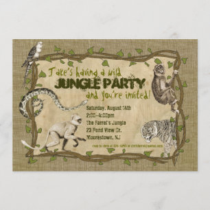Invitation de partie de jungle
