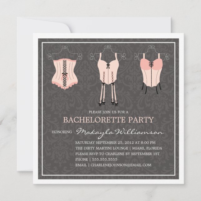 INVITATION DE PARTIE DE LA LINGERIE %PIPE% (Devant)