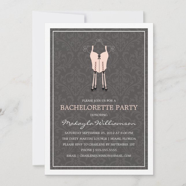 INVITATION DE PARTIE DE LA LINGERIE %PIPE% (Devant)
