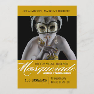 Invitation de partie de mascarade