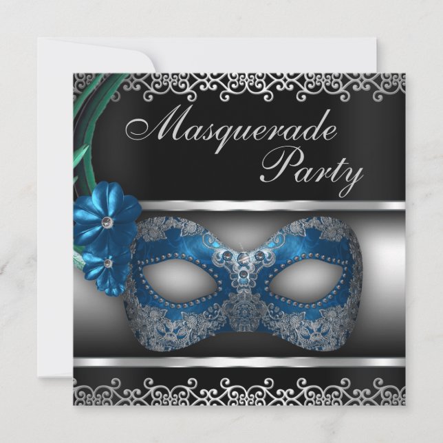 Invitation de partie de mascarade (Devant)