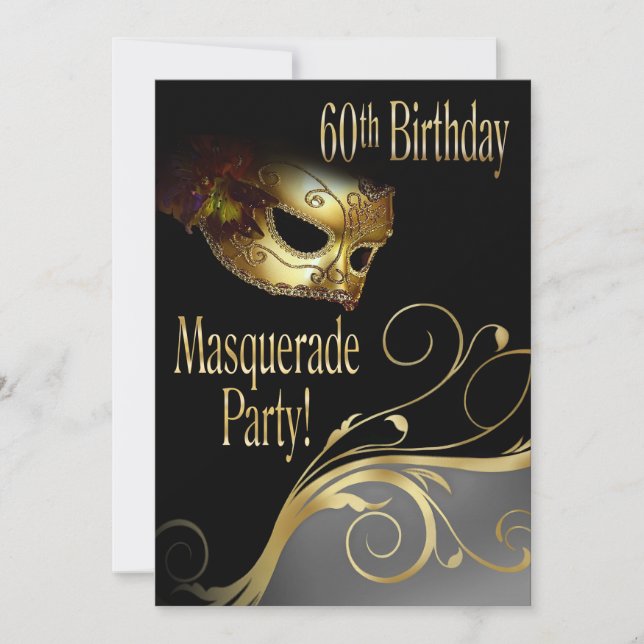 Invitation de partie de mascarade pour Norma (Devant)