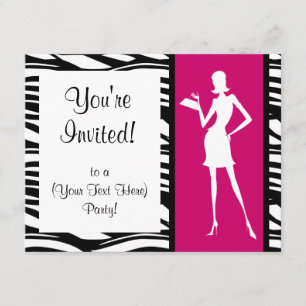 Invitation de partie de mode de roses indien