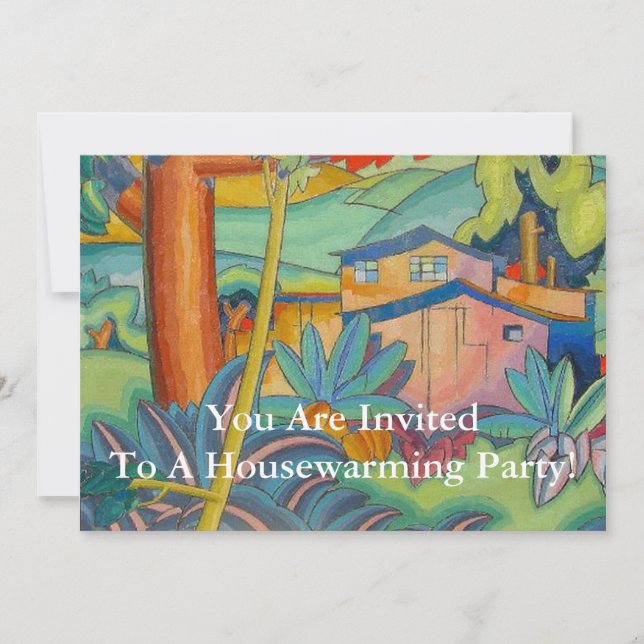Invitation de partie de pendaison de crémaillère - (Devant)