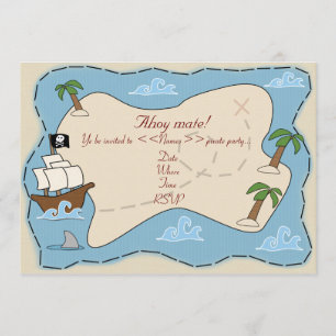 Invitation de partie de pirate
