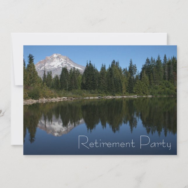 Invitation de partie de retraite de lac mountain (Devant)