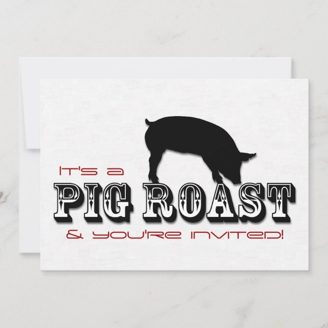 Invitation de partie de rôti de porc (Devant)