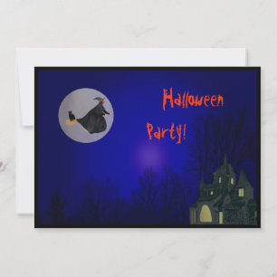 Invitation de partie de sorcière de Halloween