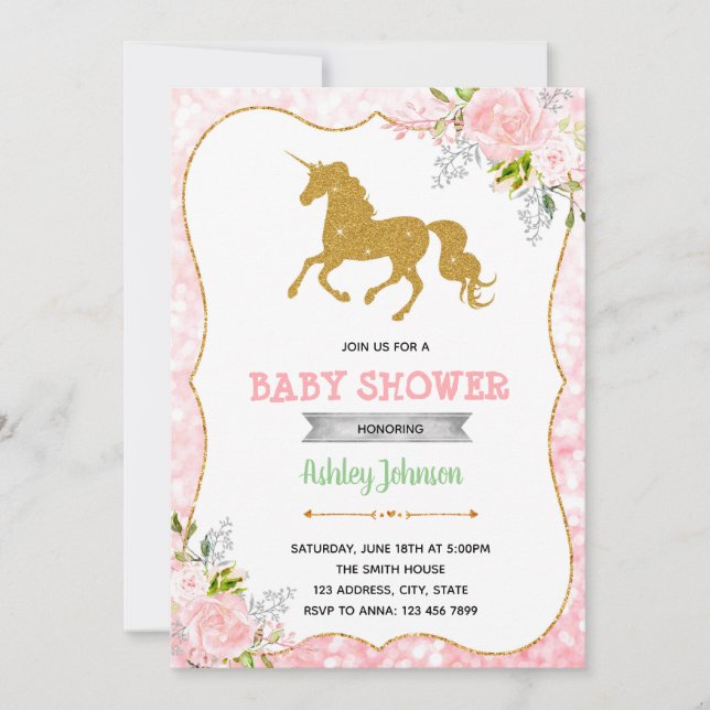 Invitation de partie de thème de baby shower de (Devant)