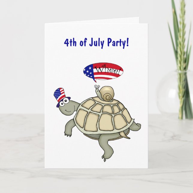 Invitation de partie de tortue et d'escargot 4 (Devant)