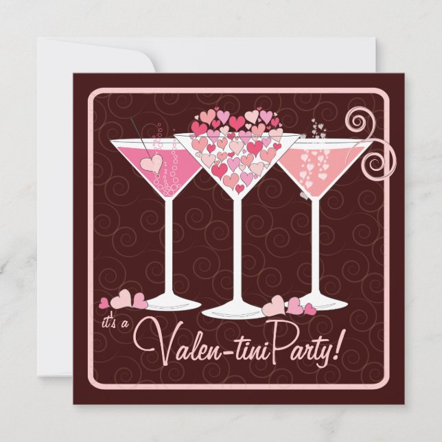 Invitation de partie de Valentini Martini de jour (Devant)
