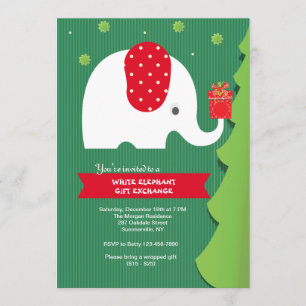 Invitation de partie d'échange de cadeau d'objet