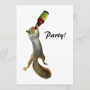 Invitation de partie d'écureuil