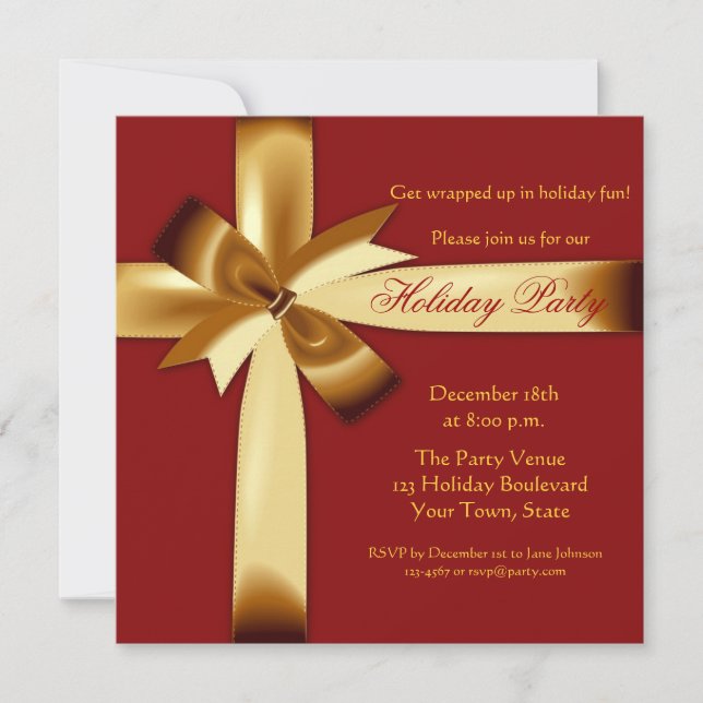 Invitation de partie d'enveloppe de cadeau (Devant)