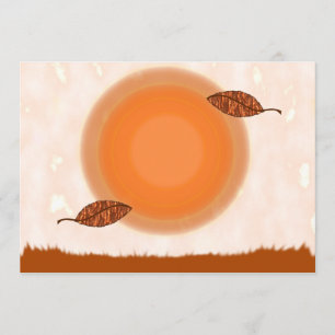 Invitation de partie d'équinoxe d'automne