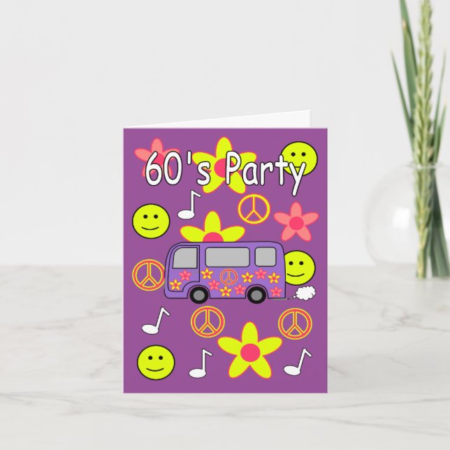 invitation de partie des années 60 (Devant)