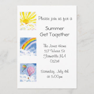 Invitation de partie d'été