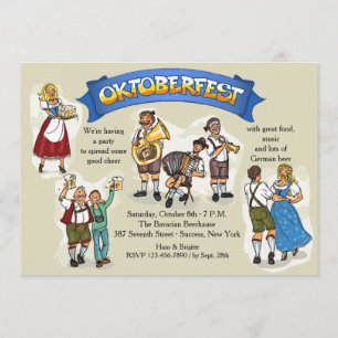 Invitation de partie d'Oktoberfest