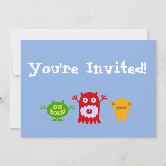Invitation de partie personnalisée petits par (Devant)