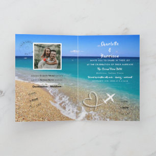 Invitation de passeport de destination Mariage aux