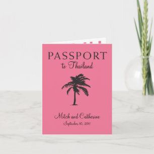 Invitation de passeport mariage en Thaïlande