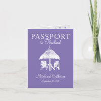 Invitation de passeport mariage en Thaïlande