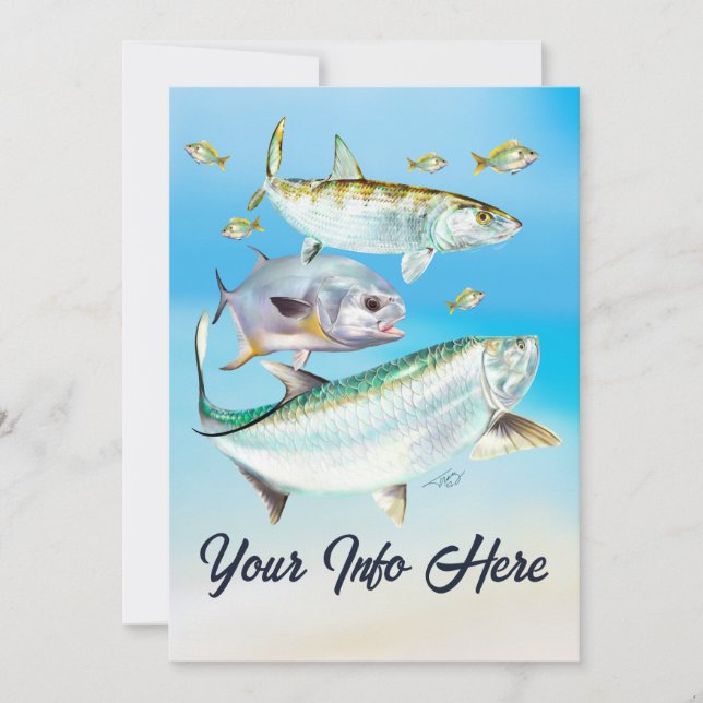 Invitation de pêche à plat (Devant)