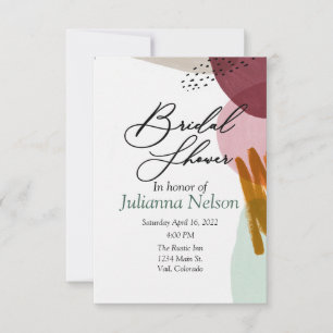 Invitation de peinture de style moderne