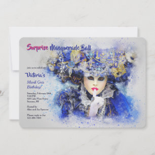 Invitation de personnage Masquerade