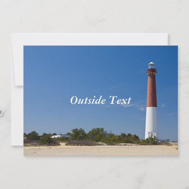 Invitation de phare de Barnegat (Devant)