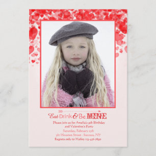 Invitation de photo d'amour de Valentine
