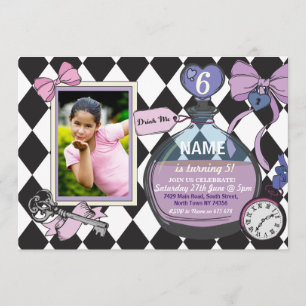 Invitation de photo d'anniversaire du pays des