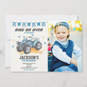 Invitation de photo d'anniversaire pour véhicule t